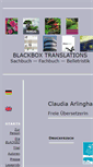 Mobile Screenshot of blackbox-translations.de